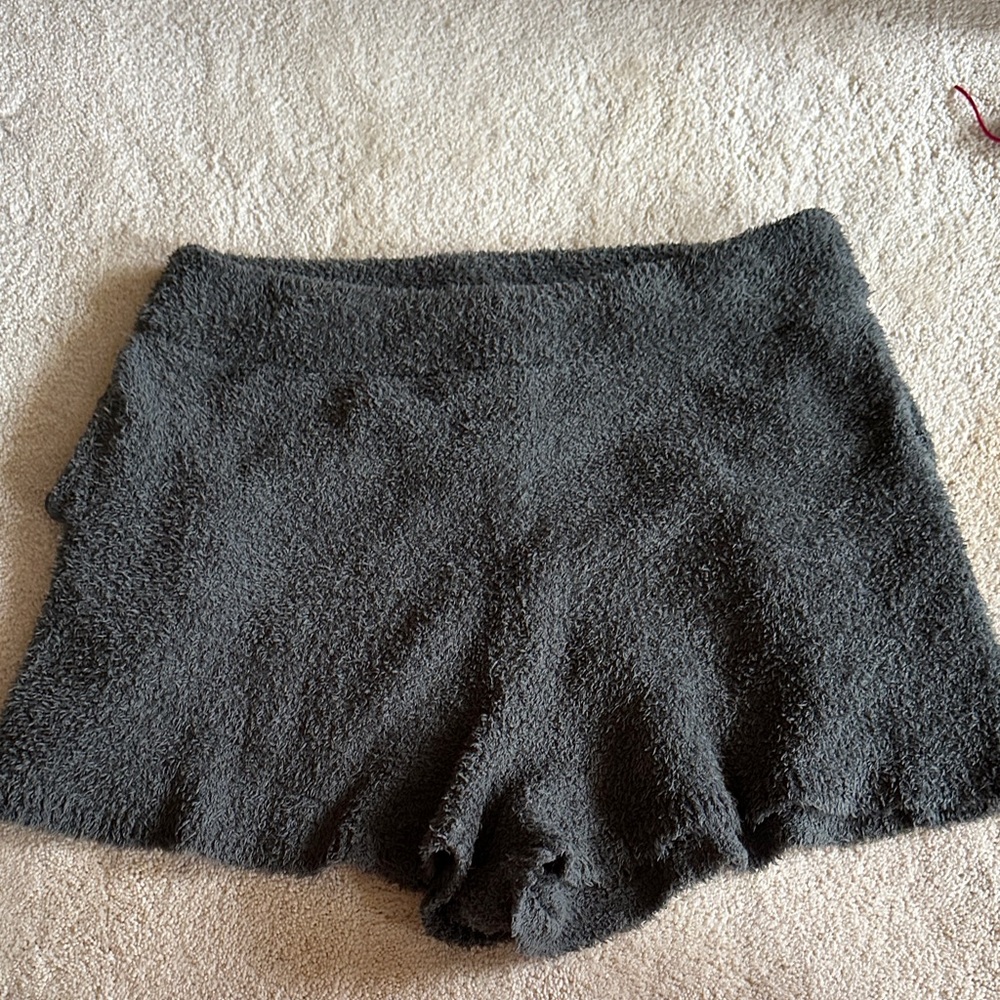 Express Green Fuzzy Short